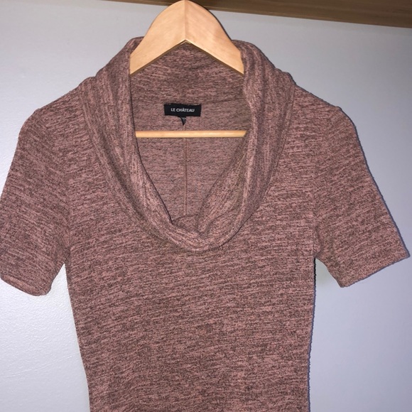 Slouch Neck Bodycon Dress - Picture 2 of 5